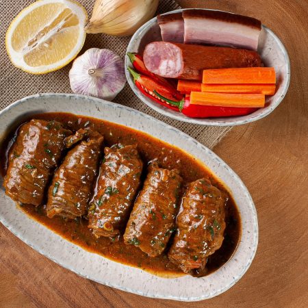 Receita de Bife Rolê Natalino