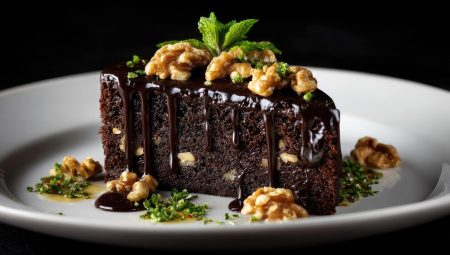 Receita De Bolo Com Cobertura De Nozes E Chocolate Nestlé Classic Meio Amargo