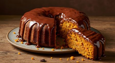 Receita de Bolo de Cenoura com Pedaços de Chocolate Meio Amargo
