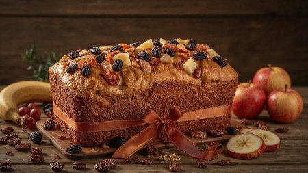 Receita de Bolo de Maçã e Uvas-Passas