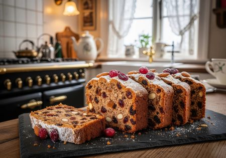 Receita de Bolo de Nozes e Frutas Secas