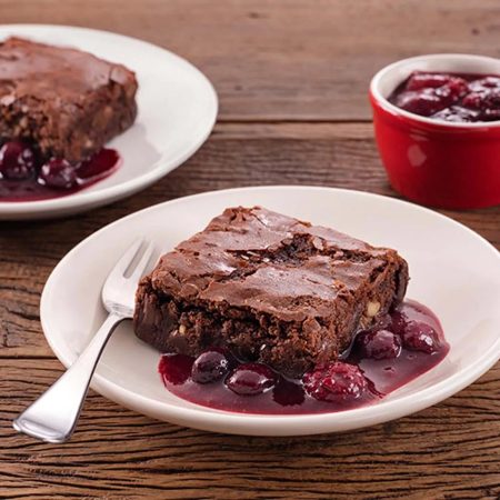 Receita de Brownie com Geleia de Frutas Vermelhas