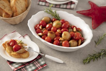 Receita de Confit de Tomates e Cebolas