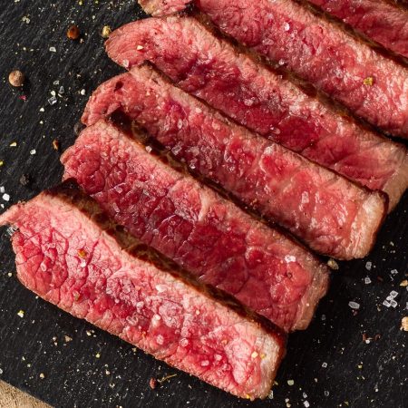Receita de Coxão duro de Wagyu assado com salada
