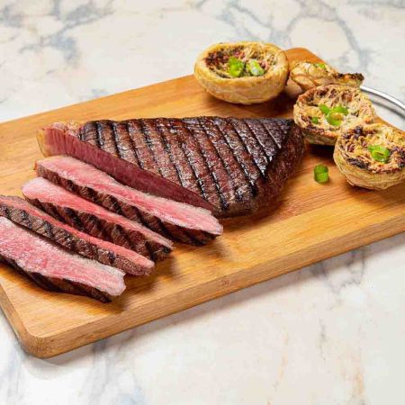 Receita de Coxão duro Wagyu com alcachofra gratinada