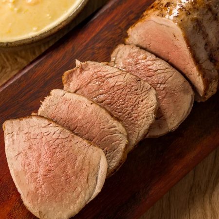 Receita de Filé mignon Suíno acompanhado de Creme de Milho
