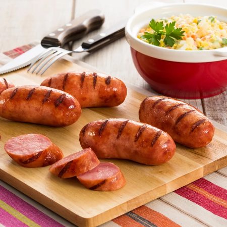 Receita de Linguiça Toscana com Salada de Maionese