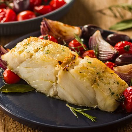 Receita de Lombo de Bacalhau à portuguesa