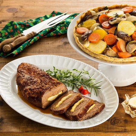 Receita de Maminha Natalina com Legumes