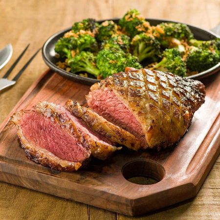Receita de Picanha Bovina com Brócolis na Brasa