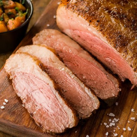 Receita de Picanha grelhada com salada morna de abóbora e espinafre