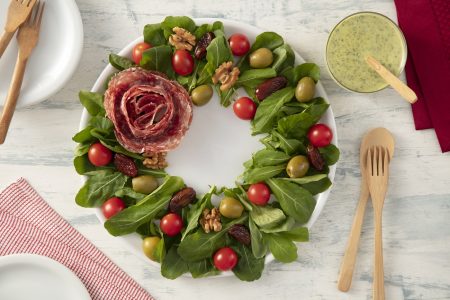 Receita de Salada Guirlanda de Natal