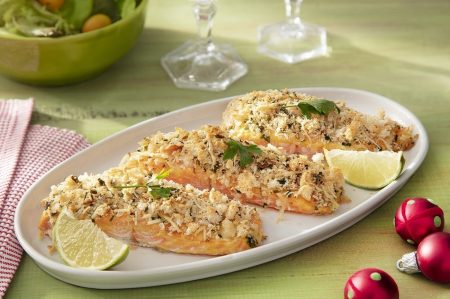 Receita de Salmão com Crosta de Parmesão Sem Glúten