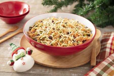 Receita de Salpicão de Natal Vegano