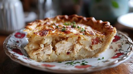 Receita de Torta Salgada de Natal com Massa de Castanhas e Recheio Cremoso de Peru