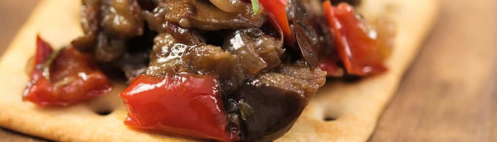 Antepasto de berinjela no forno