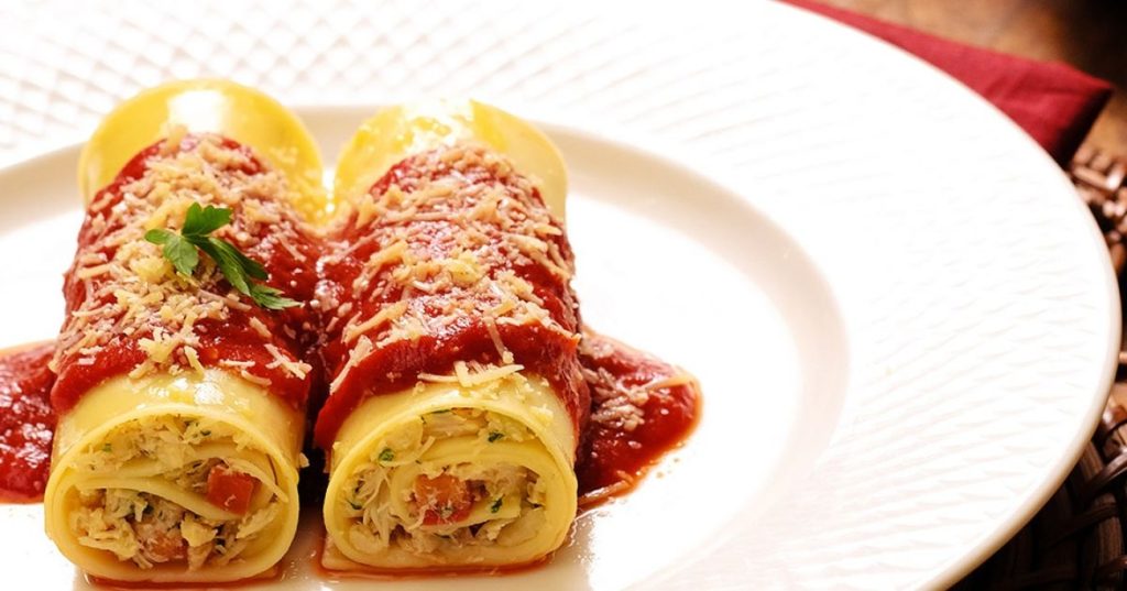 Canelone de frango