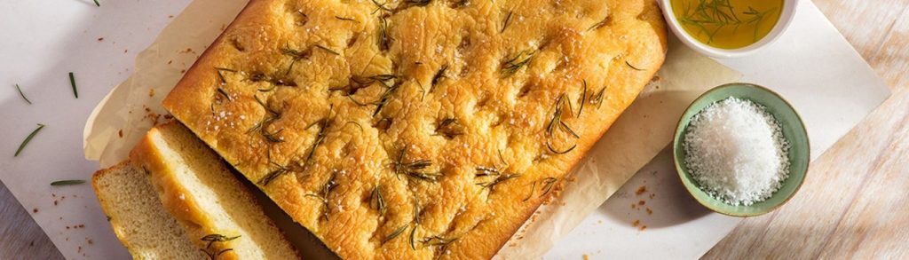 Focaccia com alecrim