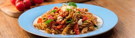 Fusilli com Ricota e Tomate Seco