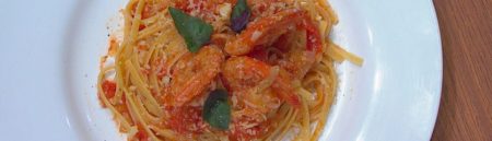 Linguine ao Pomodoro com Camarões – Edleide Araújo