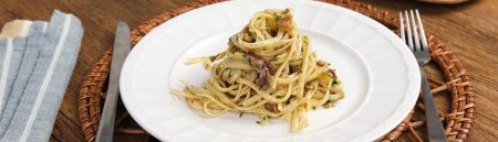 Macarrão à Carbonara com Carne Seca
