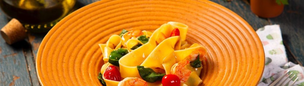 Macarrão com camarão
