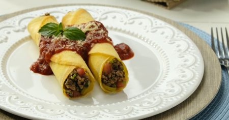 Panqueca de carne moída