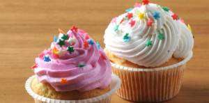 Cupcake de Baunilha Trocando Manteiga por Óleo