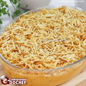 Fricassé de Frango com Requeijão e Batata Palha