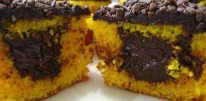 Bolo de Cenoura com Brigadeiro Dentro