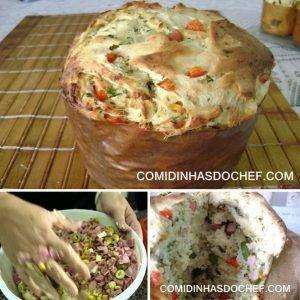 Receita de Panetone Salgado