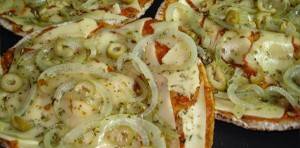 Pizza no Pão Sírio