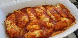 Frango à Parmegiana no Forno