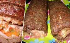 Rocambole de Carne Moída Recheado