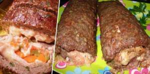 Rocambole de Carne Moída Recheado