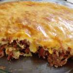 Torta de Mandioca com Carne Seca