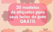 20 Modelos de Etiquetas para Bolo no Pote Grátis