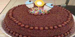 Bolo Mousse de Brigadeiro
