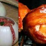 Cebolas Recheadas com Carne Moída e Bacon - Cebolas Recheadas com Carne Moída e Bacon Cebolas Recheadas com Carne Moída e Bacon