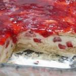 Pavê de Morango com Bolacha