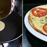 Pizza de Frigideira com Massa Caseira