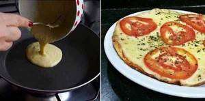 Pizza de Frigideira com Massa Caseira