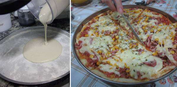 Pizza de Liquidificador Fácil