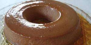 Pudim de Chocolate que Não vai ao forno
