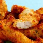 Iscas de Frango Empanado