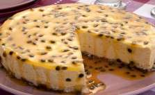 Receita de Torta-Mousse de Maracujá
