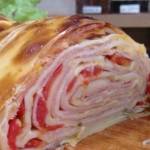 Rocambole com Massa de Pastel