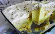 Pavê de limão com Biscoito