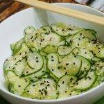 Salada de Pepino Agridoce (Sunomono)