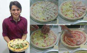 Receita de Pizza com 2 Sabores